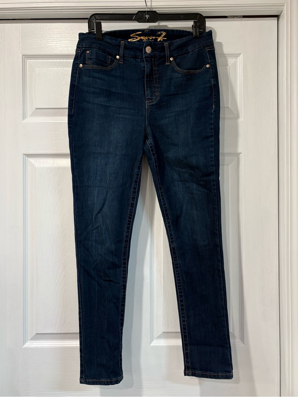 Seven7 Midnight Blue High Rise Skinny Jeans